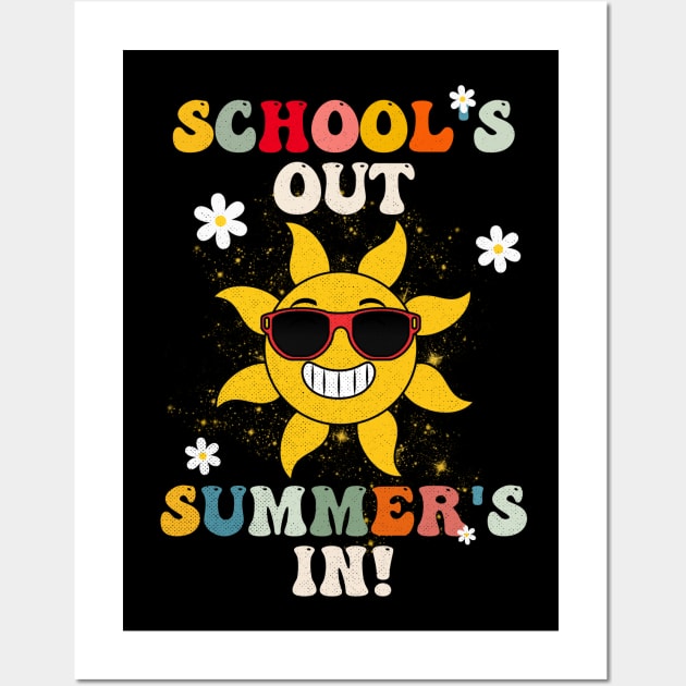 School's Out, Summer's In - The Last Day of School Wall Art by Contentarama